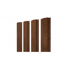 Штакетник Прямоугольный 0,45 Print-Double Antique Wood