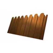 Профнастил С10A фигурный 0,45 Print Twincolor Golden Wood
